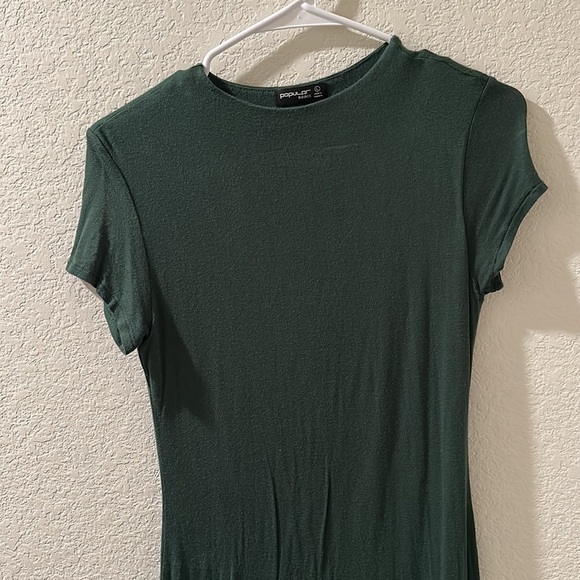 Popular basics size large green dress - Picture 3 of 8